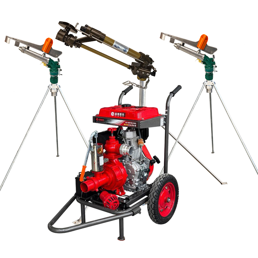 苏州一体式灌溉机组 全套喷枪水带配齐 抗旱浇地神器